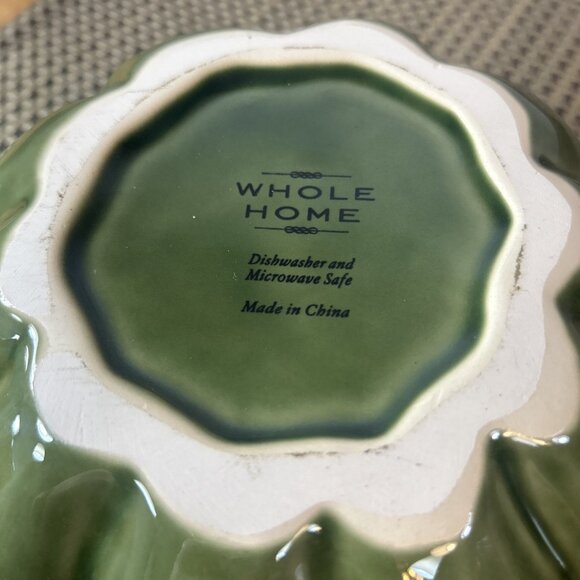 Whole Home Ceramic Pumpkin Gourd Serving Bowl With Lid Halloween Candy Dish 8” - Picture 5 of 7